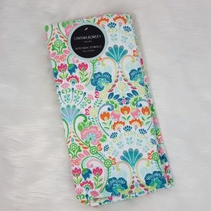 Cynthia Rowley Bright Floral Kitchen Towels